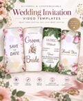 Light leaks wedding invitation