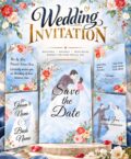 Floral and Formal Wedding Invitation