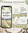 Green Wedding Invitation