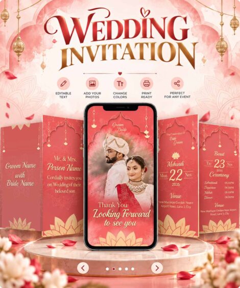 Indian Wedding Invitation Template