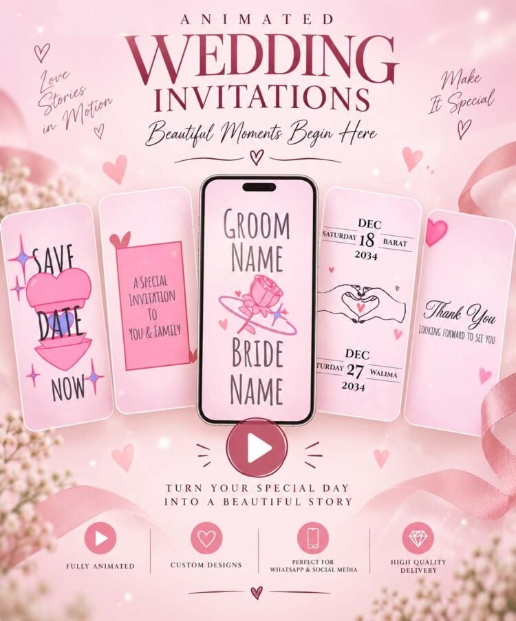 simple wedding invitation