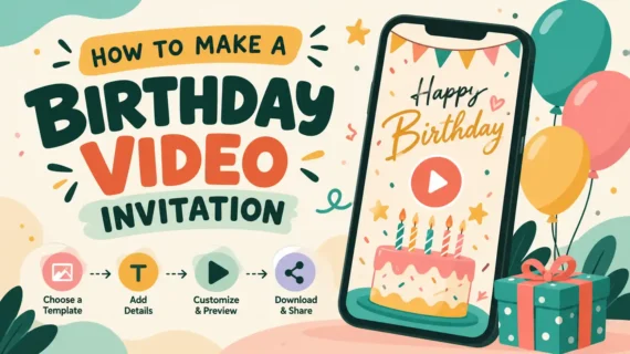 How to Make a Birthday Video Invitation Your Guests Will Rewatch