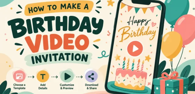How to Make a Birthday Video Invitation Your Guests Will Rewatch