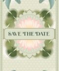 Classic Hypnotic patterns wedding invitation