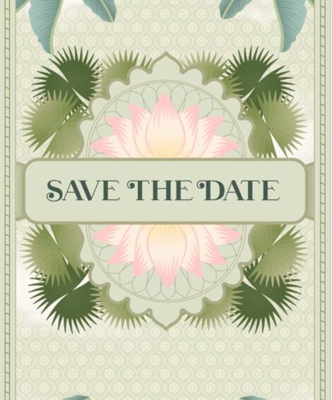 Modern Design Wedding Invitation