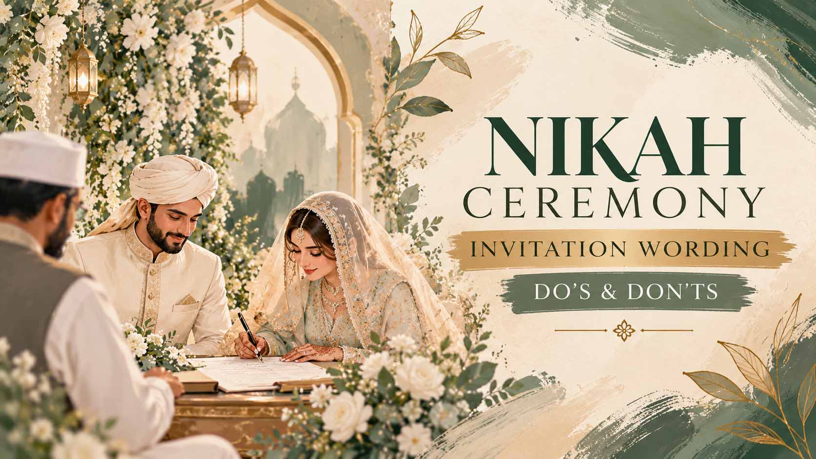 Nikah Ceremony Invitation Wording: Dos and Don’ts