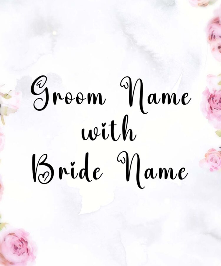 wedding invitation with dual language typography