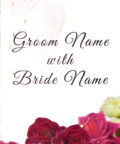 roses wedding invitation